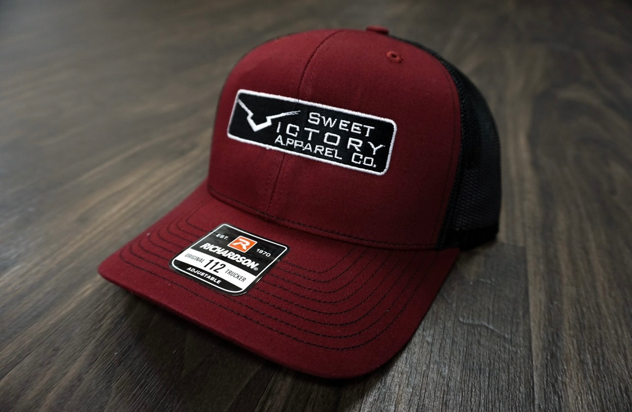 Maroon/Black Richardson 112 Snapback Hat – Sweet Victory Apparel Co.